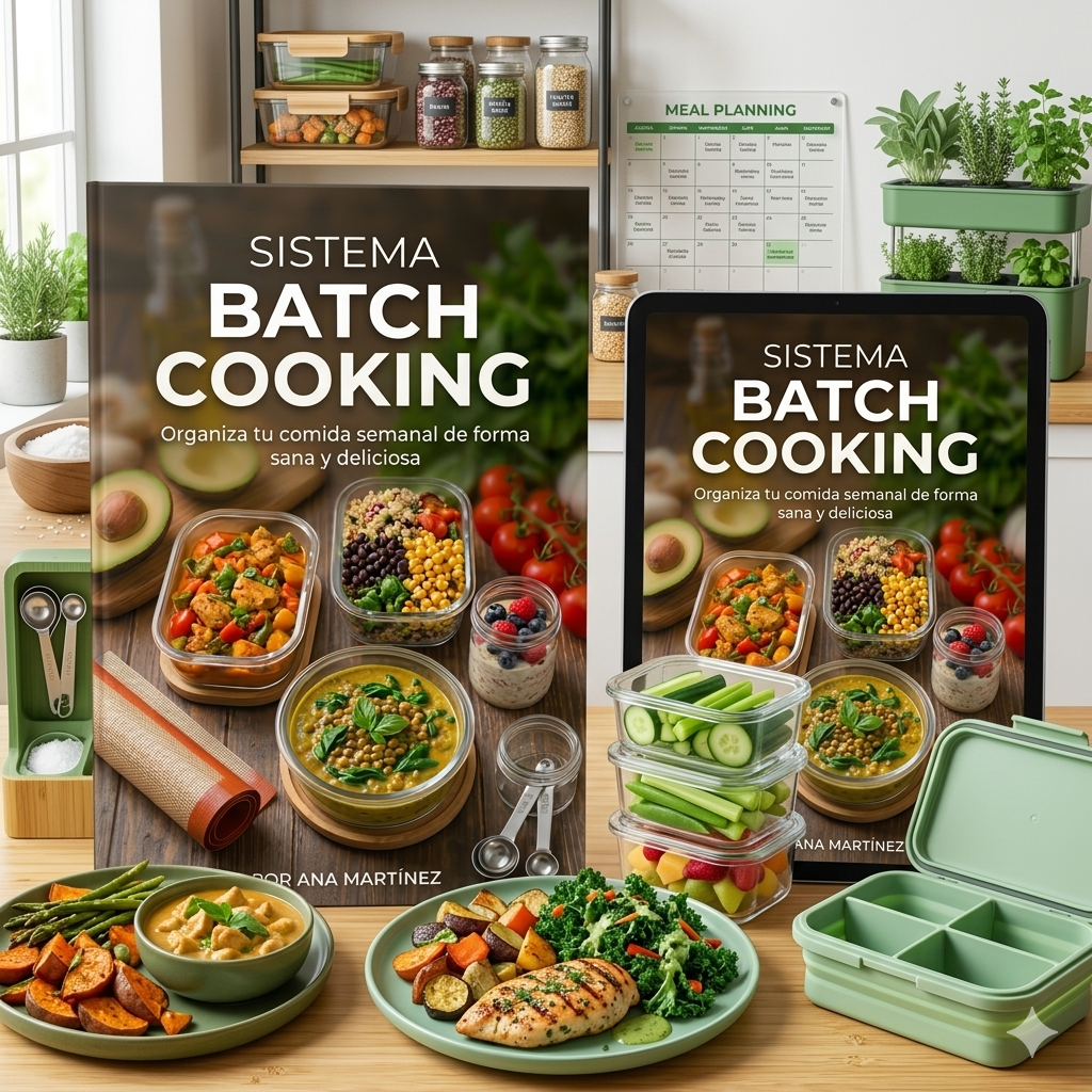 🥗⏱️ Método Batch Cooking: Organiza tu comida semanal en 1 hora